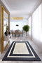 Conceptum Alfombra de Pasillo Black Frame Multicolor 100 x 200 cm
